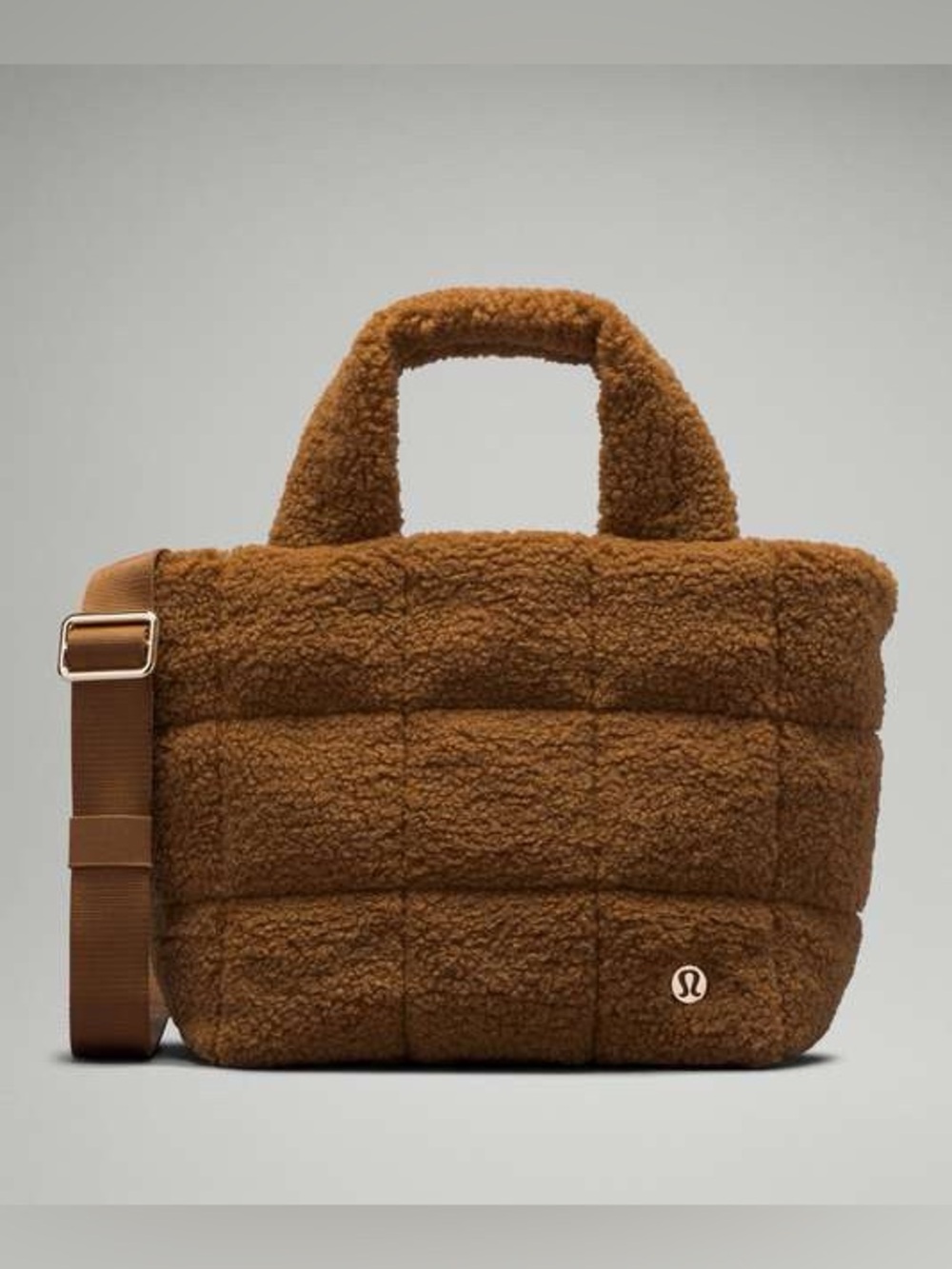 Lululemon Quilted Grid Crossbody Bag 5L *Fleece Burnt Caramel